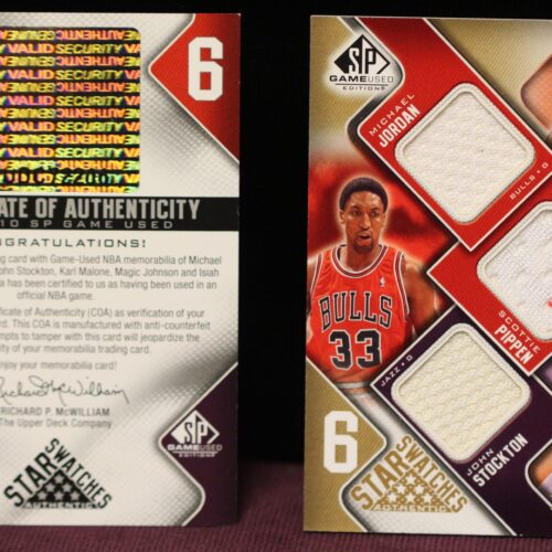 2009/10 NBA SP Game Used Tag Team Duals Jordan/Malone Jersey