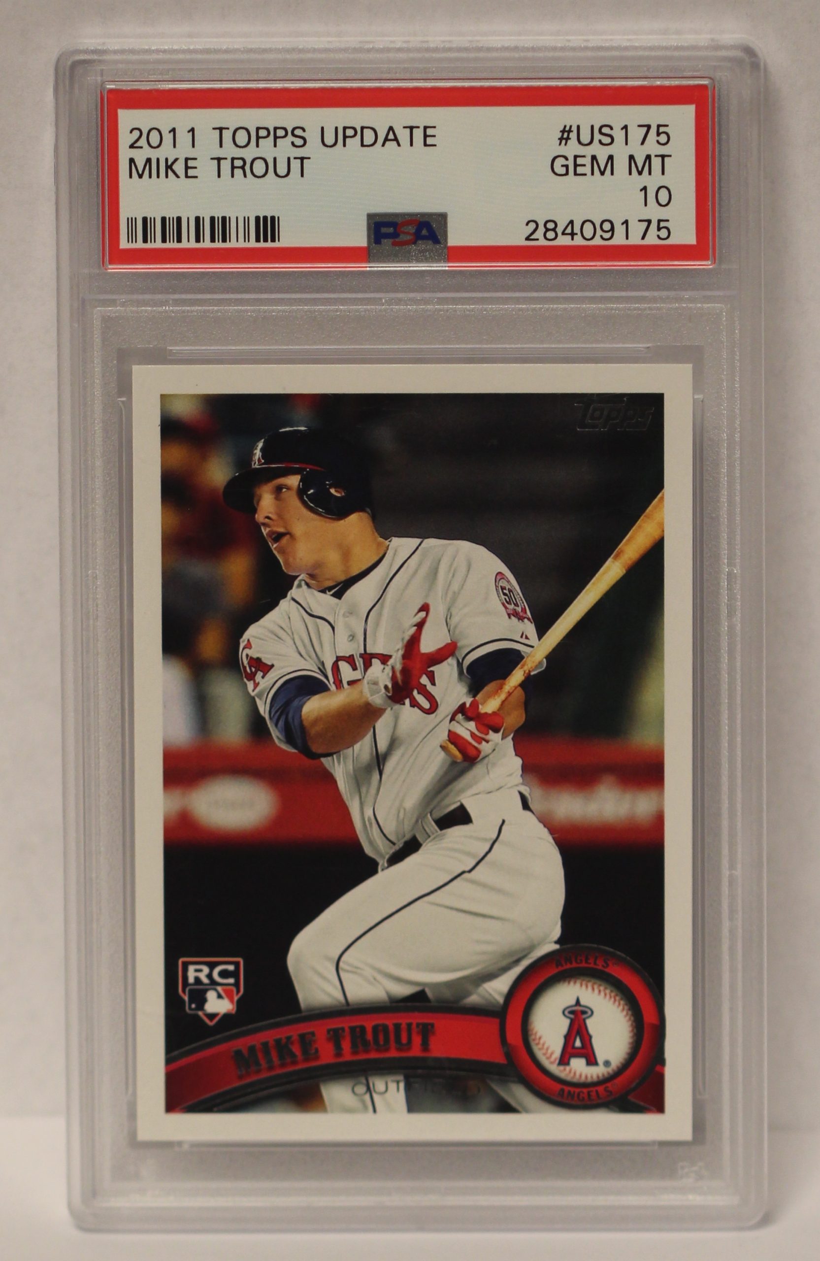 Mike Trout 2011 Topps Update Graded Card Up For Auction