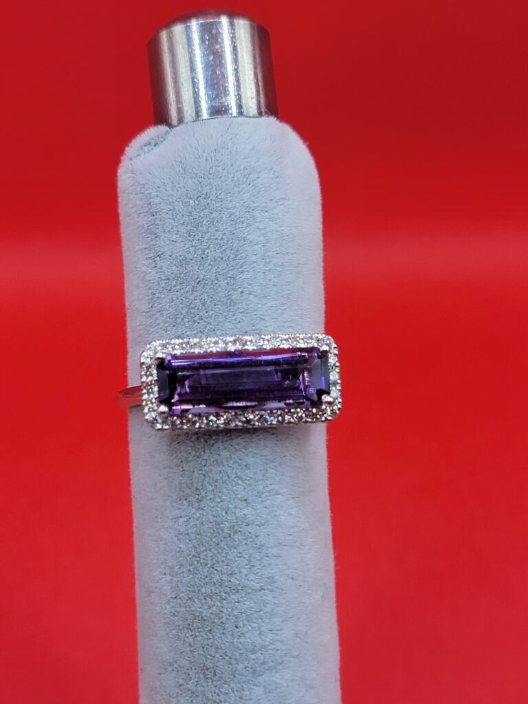 14k Ladies’ Amethyst and Diamond Ring Sol's Jewelry & Loan
